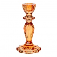 Orange Glass Candle Holder by Talking Tables