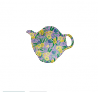 Pansy Print Melamine Tea Bag Plate Rice DK