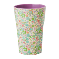 Pastel Fall Floral Print Melamine Tall Cup By Rice DK