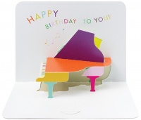 Piano 3D Birthday Card By FORM