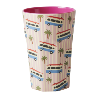 Camper Van Pink Print Melamine Tall Cup By Rice DK