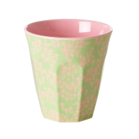 Pink Field Flower Print Melamine Cup By Rice DK