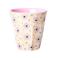 Pink Flower Print Melamine Cup By Rice DK