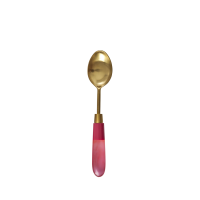 Pink Spoon Brass Look Resin Handle By Rice