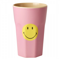 Pink Smile Print Melamine Tall Cup By Rice DK