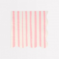 Pink Stripe Paper Napkins By Meri Meri