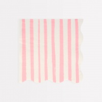 Pink Stripe Paper Napkins By Meri Meri