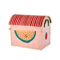 Small Fruit Theme Raffia Toy Storage Basket Rice DK