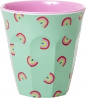 Rainbow Print Kids Small Melamine Cup By Rice DK