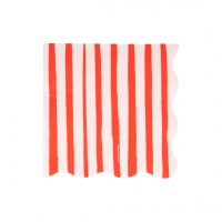 Red Stripe Paper Napkins By Meri Meri