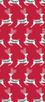 Red with Reindeer Christmas Tissue Paper