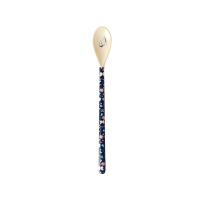 Blue Butterfly and Floral Print Melamine Latte Spoon Rice DK