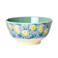 Fancy Pansy Print Melamine Bowl By Rice DK