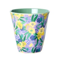 Fancy Pansy Print Melamine Cup By Rice DK
