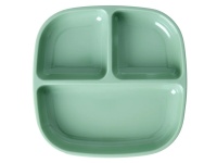 Green Print Kids 3 Room Melamine Plate Rice DK