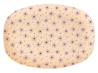 Pink Flower Print Melamine Rectangular Plate By Rice DK