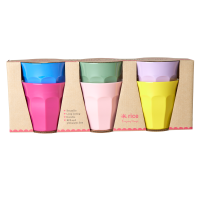 Set of 6 Melamine Cups called Flower Me Happy By Rice DK