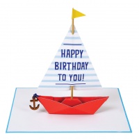 Sailing Boat Birthday Card By Meri Meri