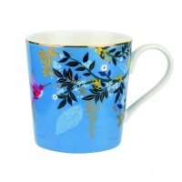 Blue Hummingbird Print Mug Chelsea Collection Sara Miller London