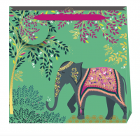 Elephant Oasis Print Medium Gift Bag By Sara Miller London