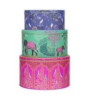 India Oasis Print Set of 3 Cake Tins By Sara Miller
