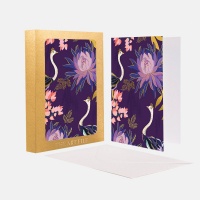 Floral Ostrich Set of 10 Notecards By Sara Miller London