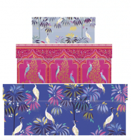 Set of 3 Sara Miller London Crane Garden Print Gift Boxes