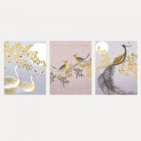 Snow Birds Trio Christmas Card Collection By Sara Miller