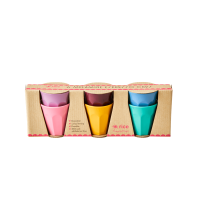 Set of 6 Melamine Espresso Cups in Dance Out Colours by Rice DK