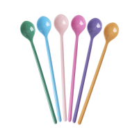 Set of 6 Melamine Latte Spoons La Joie De Vivre Colours By Rice