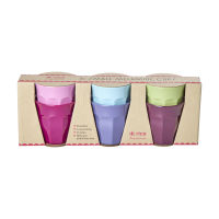 Set of 6 Small Melamine Kids Cups VIVA LA VIDA Colours By Rice DK
