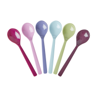 Set of 6 Melamine Spoons Viva La Vida Colours Rice DK