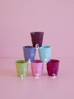 Small Melamine Kids Cups VIVA LA VIDA Colours By Rice DK