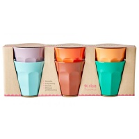 Set of 6 Melamine Cups called Disco Ball Colours By Rice DK