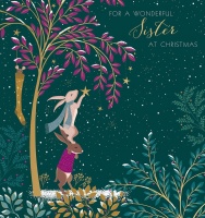 Sister Christmas Card By Sara Miller London