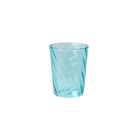 Small Mint Blue Twisted Swirl Acrylic Tumbler Rice DK