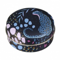 Leopard Print Small Round Tin By Sara Miller