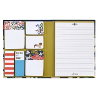 Floral Print Note Pad & Sticky Note Set By Joules