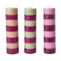 Striped Large Candles By Rice DK