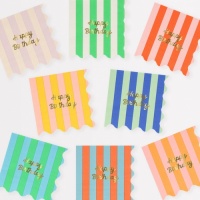 Striped Happy Birthday Small paper Napkins Meri Meri