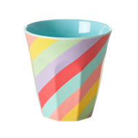 Striped Summer Rush Print Melamine Cup By Rice DK