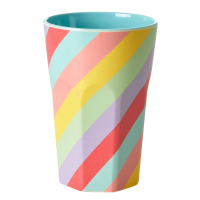 Striped Summer Rush Print Melamine Tall Cup By Rice DK