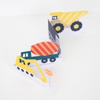 Trucks and Diggers Birthday Card By Meri Meri