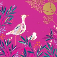 Wading Birds Greeting Card By Sara Miller London