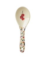 Melamine Salad Spoon Winter Rosebud Print Rice DK