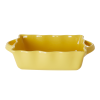 Medium Stoneware Oven Dish in Yellow by Rice DK