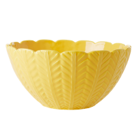 Yellow Ceramic Salad Bowl or Serving Bowl Rice DK