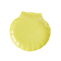 Sea Shell Shaped Melamine Serving Dish Yellow Rice