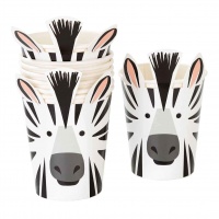 Party Animal Zebra Paper Cups By Talking Tables