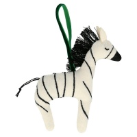 Knitted Zebra Hanging Decoration By Meri Meri